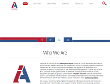 Tablet Screenshot of industrialair.com.au